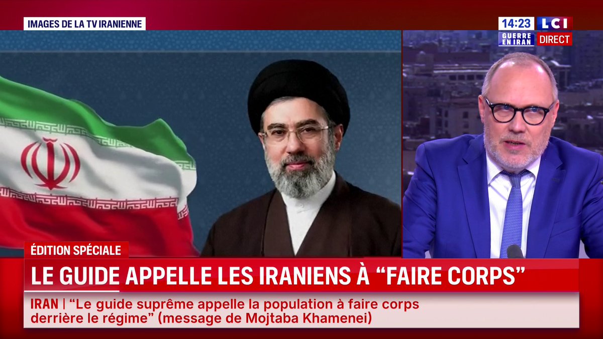 🔴 Mojtaba Khamenei : l'Iran "n'a pas d'autre solution que celle de continuer la guerre", affirme le nouveau guide suprême iranien "Le levier de la fermeture du détroit d'Ormuz doit certainement continuer à être utilisé", et doit servir d'"outil de pression", a-t-il affirmé.