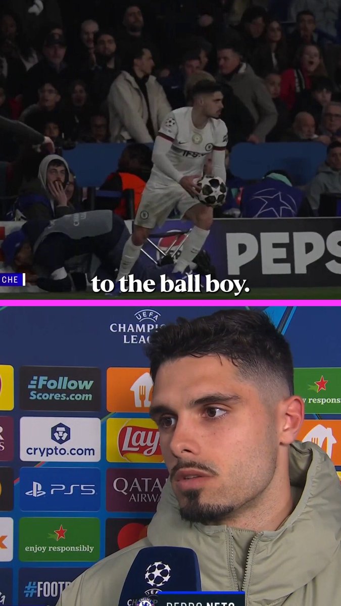 Pedro Neto gave the ballboy his shirt and apologised for pushing him during a heated moment against PSG 👕