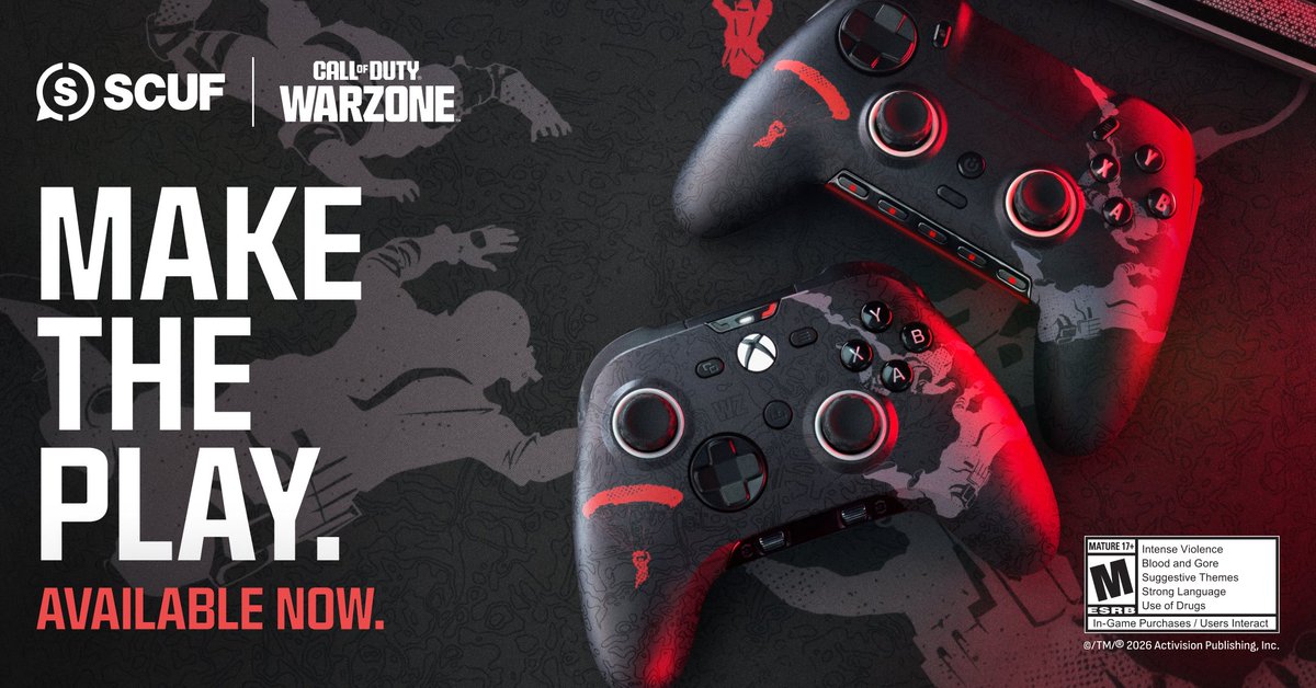 HOT DROP INBOUND 🚨 Our new official Call of Duty: Warzone collection arrives right on time for Black Ops Royale. Available on Valor Pro &amp; Envision. 🎮 Upgrade your loadout now 👉