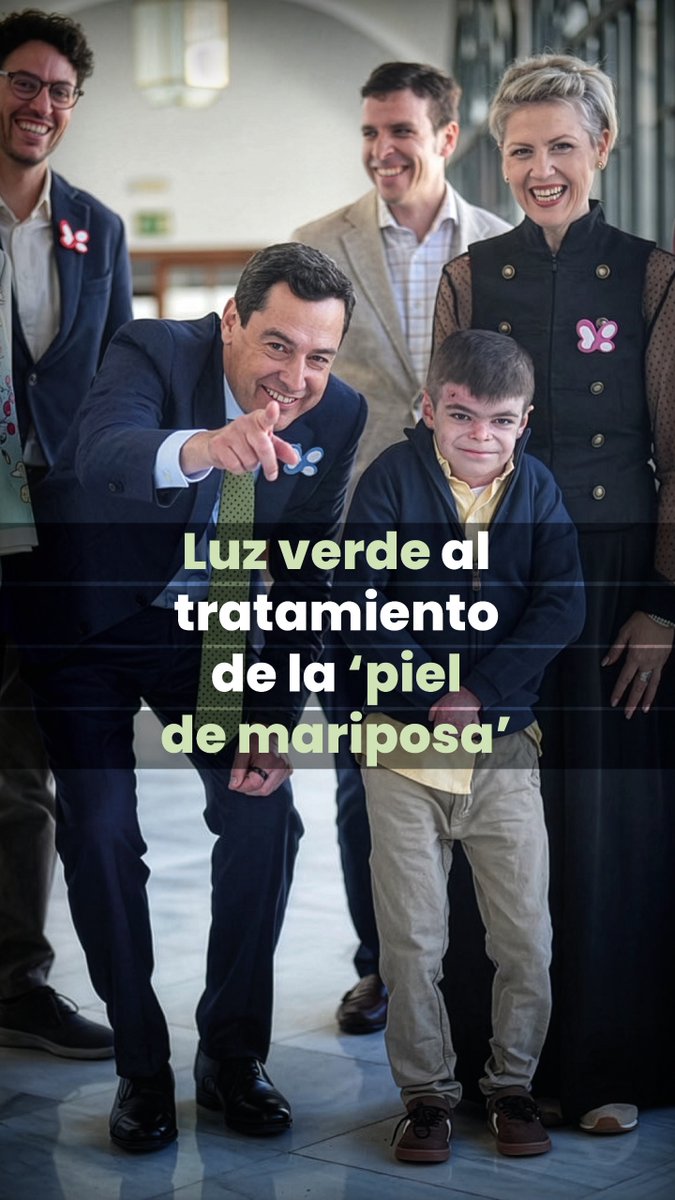 ¡Conseguido! #Andalucía va a liderar la compra del medicamento Vyjuvek para Leo y las personas con “piel de mariposa”. Un tratamiento innovador para mejorar su calidad de vida. Gracias a la asociación Piel de Mariposa y todos los que habéis ayudado para hacerlo posible.