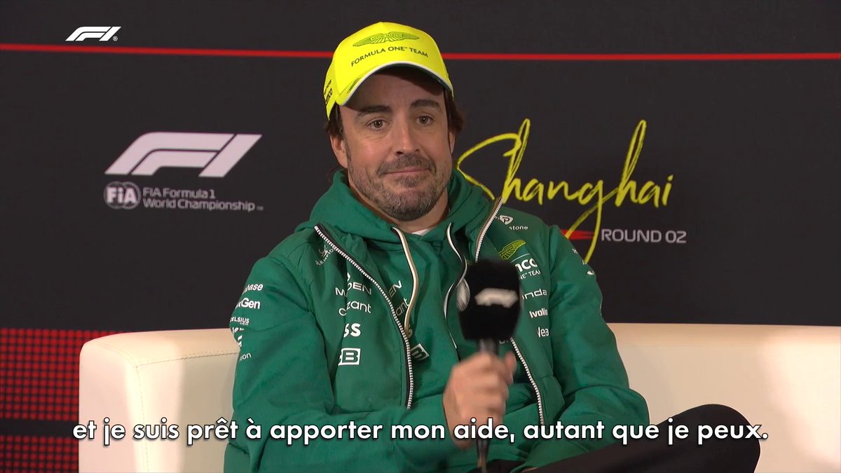 🎙️"Finir 3e, 5e ou 17e, ça n'a pas d'importance... Finir à une position qui n'est pas la première place, pour moi, c'est la même douleur." - Fernando Alonso, ce jeudi lors de la conférence de presse. #ChineseGP #F1