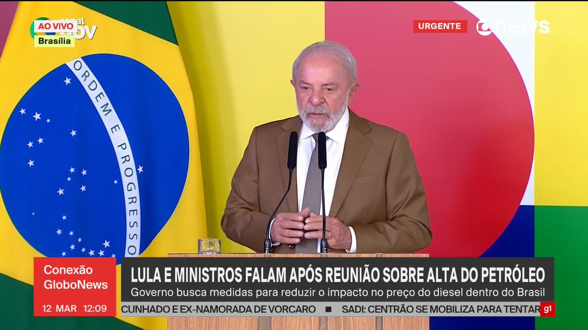 Lula assina decreto que zera PIS e Cofins sobre diesel diante da escalada da guerra no Oriente Médio. ➡️ Assista à #GloboNews: #ConexãoGloboNews