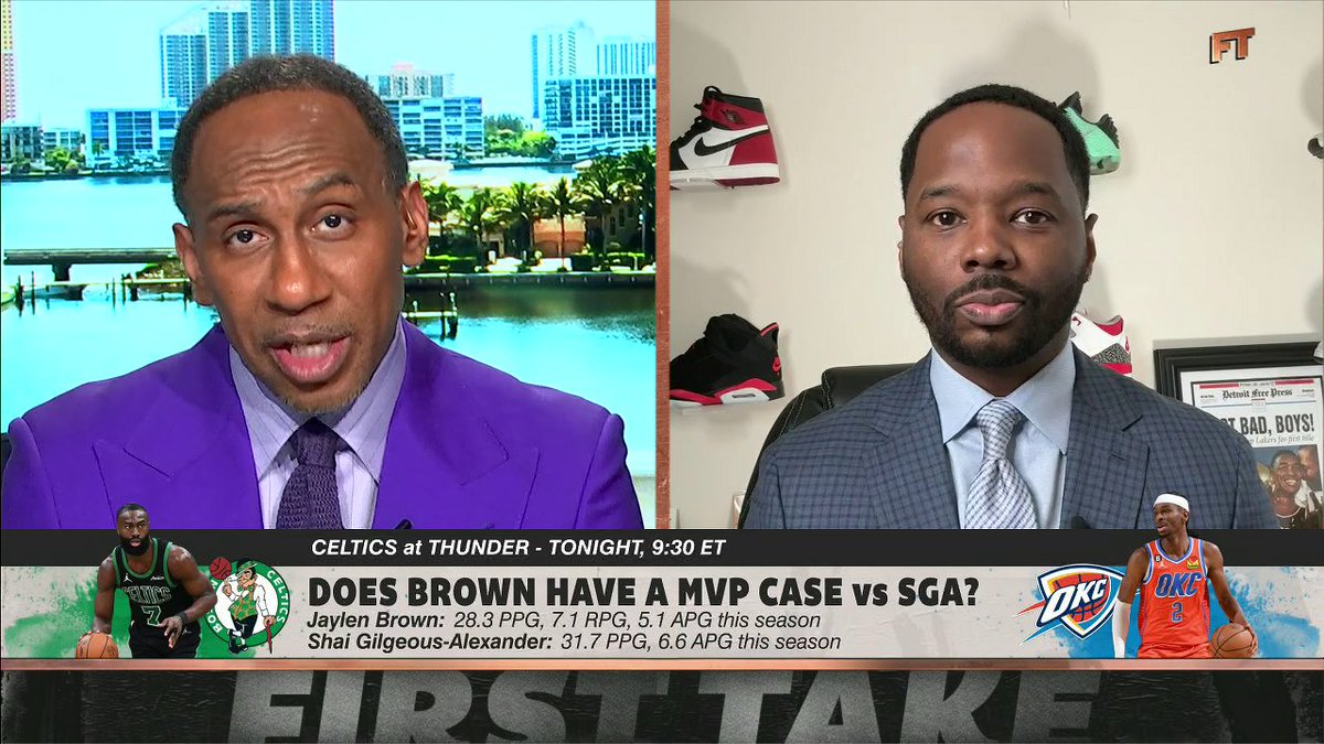 "He's got to show up tonight for the purposes specifically of the MVP award. Tonight is the most important game of Jaylen Brown's season." 🏆 Stephen A Smith shares his thoughts on Jaylen Brown's ejection and what it means for the Boston Celtics and his MVP award chances ✍️