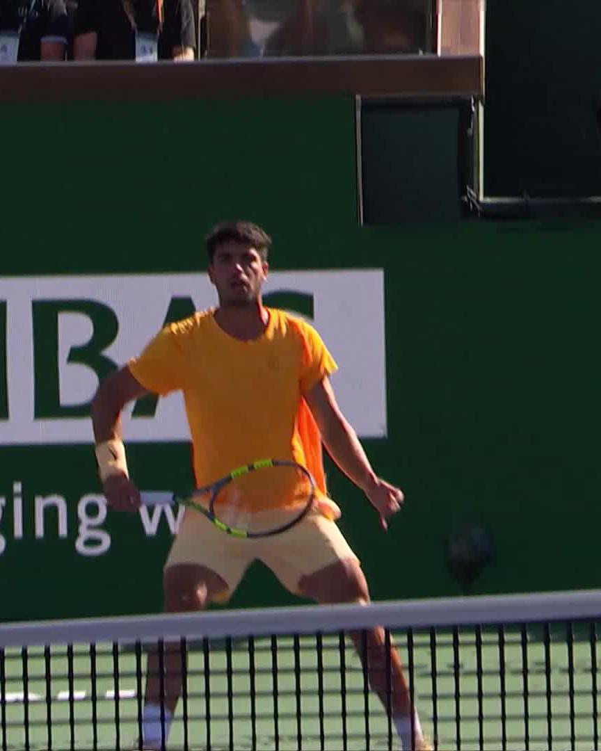The swing volley backhand lob debut 😮‍💨