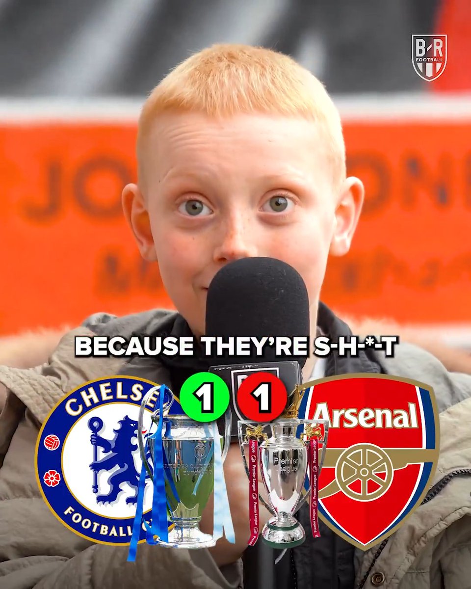 Chelsea fans could stomach an Arsenal Premier League title if it means another Champions League win for the Blues 😅