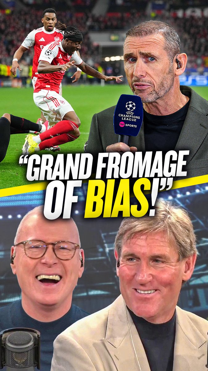🤷‍♂️ "It was a dive!" 🙄 "If he was an Arsenal player and it was given against him, he'd be outraged!" Simon Jordan responds to Martin Keown insisting #AFC's Madueke didn't dive vs Leverkusen... 👀😅