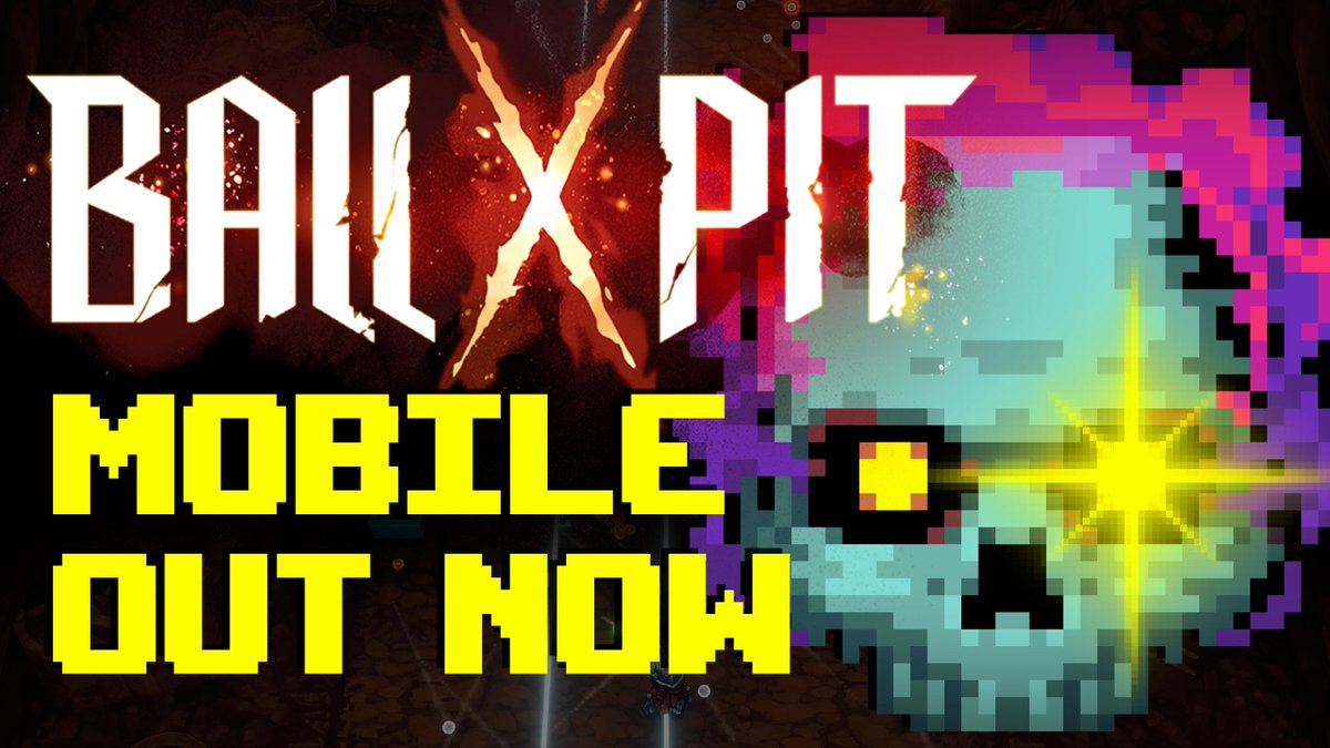 BALL x PIT is now on mobile!🏐📲 The full-ball experience in the palm of your hand! 💸 Free to try, no ads. Full game for $10 👑 Includes Regal + upcoming free updates simultaneously with other platforms Get it on iOS &amp; Android now so Kenny can keep making more BALL x PIT.