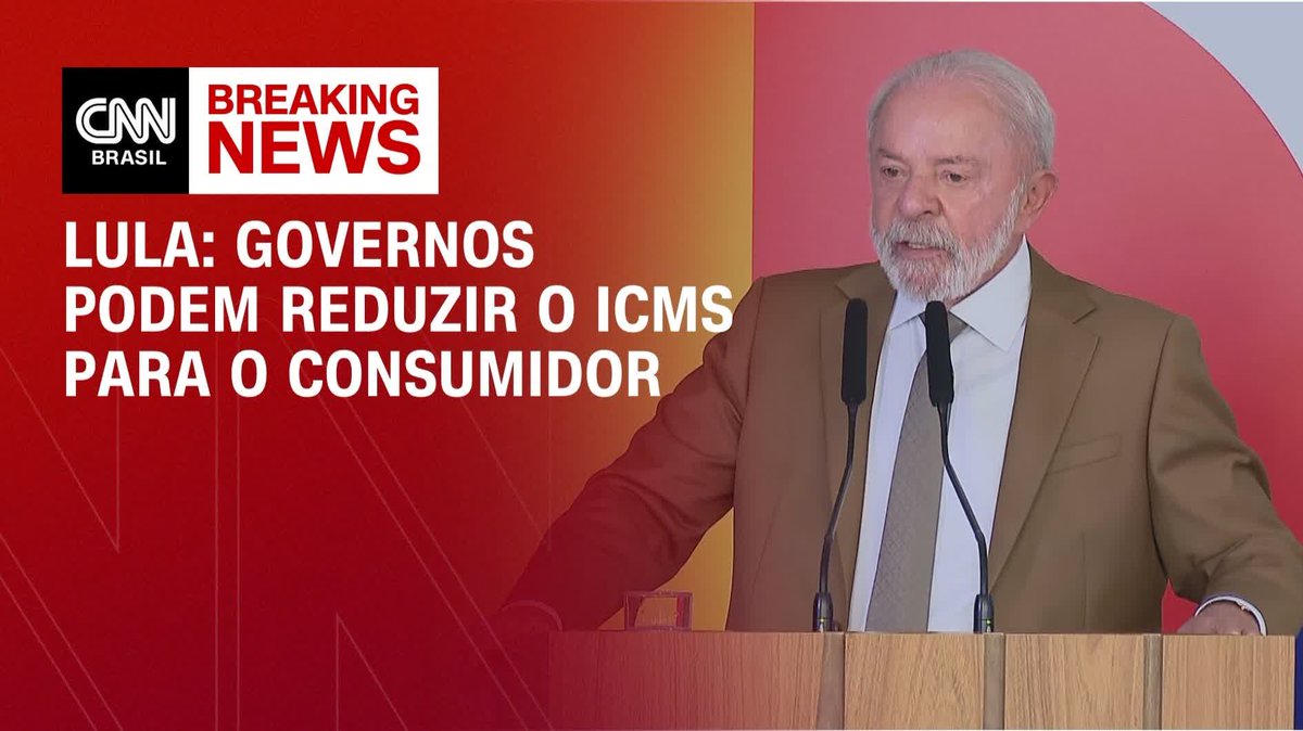 Lula: Governos podem reduzir o ICMS para o consumidor; assista #BastidoresCNN