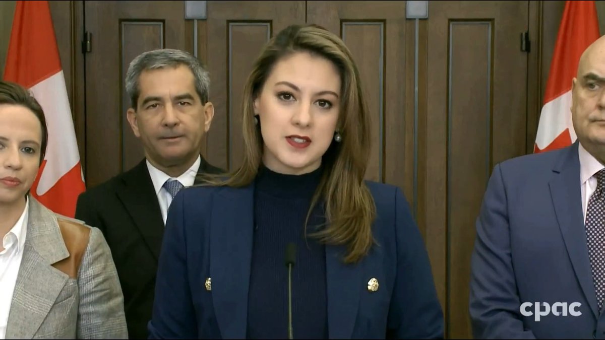 #BREAKING: MP SandraCobena introduces private members bill “Stand on Guard.” If passed, it would amend the Criminal Code, giving Canadians more legal protection when defending themselves from home invaders. Larry Brock Melissa Lantsman Pierre Paul-Hus joined the announcement.