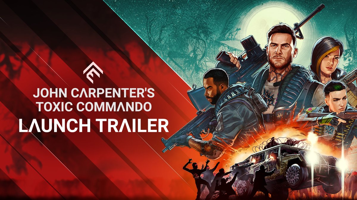 John Carpenter's Toxic Commando is out! 🧟 - Survive endless waves of zombies in 4-player co-op - Go off-road in some seriously badass trucks - Unleash a mad arsenal of weapons &amp; skills Play Carpenter's most unhinged nightmare now on PS5, Xbox Series X|S &amp; PC!