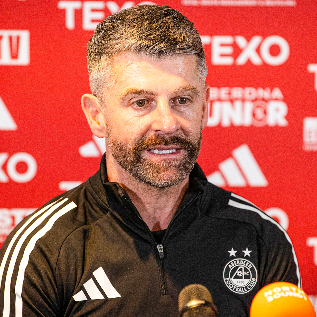 New Head Coach Stephen Robinson met with the media at Pittodrie this afternoon for the first time. RedTV subscribers can watch in full now ⤵️ 📺