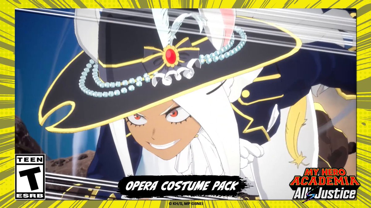 Who needs an excuse to overdress?! The Opera Costume Pack in MY HERO ACADEMIA: All’s Justice include outfits for Mirko and Lady Nagant. #MHA #MHAAJ