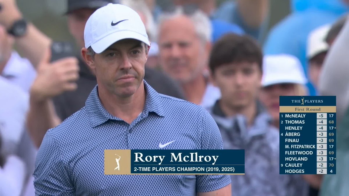 No sign of any back trouble for Rory McIlroy as he smashes his opening tee shot straight down the fairway 🥶