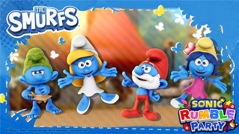 New allies arrive in SONIC RUMBLE Party on March 16! Dodge Azrael's fierce attacks and dash through the Smurf Village together with The Smurfs! 🍎Begins March 16