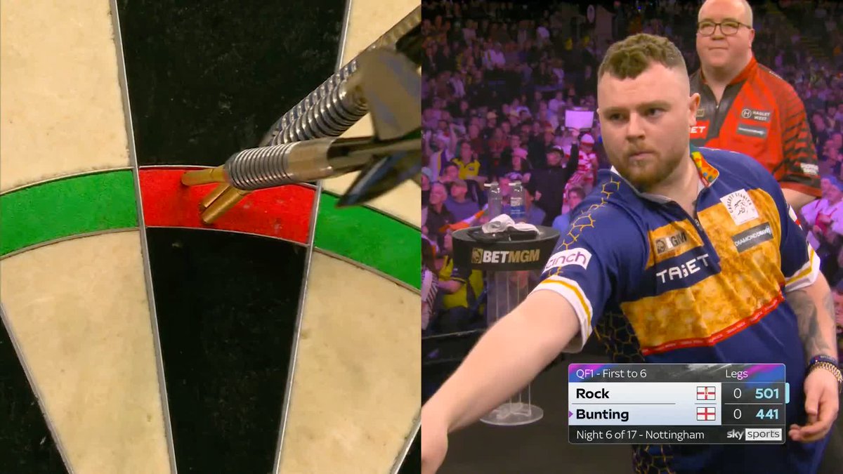 A first 180 call for new Premier League referee Owen Binks, as Josh Rock kicks off the match with a maximum! 🎙️