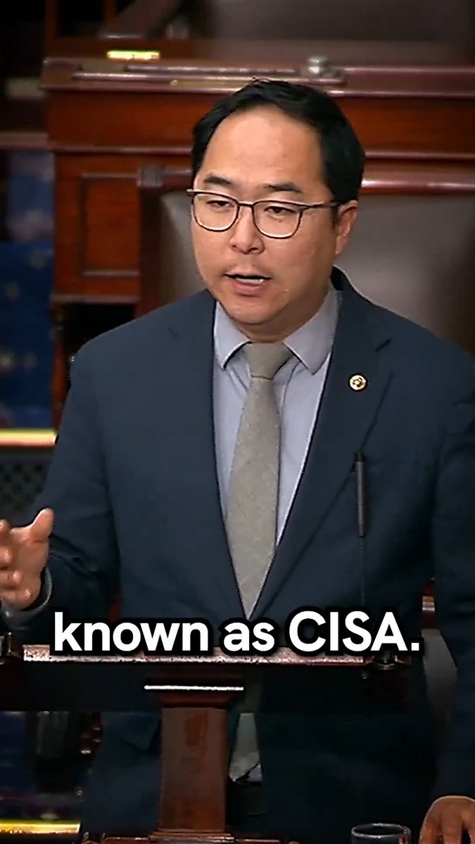Just now: Senate Republicans BLOCKED funding for CISA which is responsible for cybersecurity and infrastructure protection. Senator Andy Kim’s bill would have funded CISA while negotiations continue to rein in ICE and CBP.