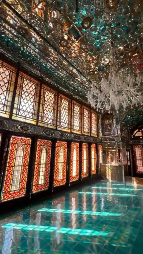 Pure Persian elegance. Imam Jomeh House (1843) with impossibly beautiful mirrorwork. Tehran, Iran