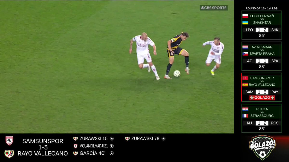 Outrageous from Rayo Vallecano's Alemão 🌪️ (via CBS Sports Golazo ⚽️)
