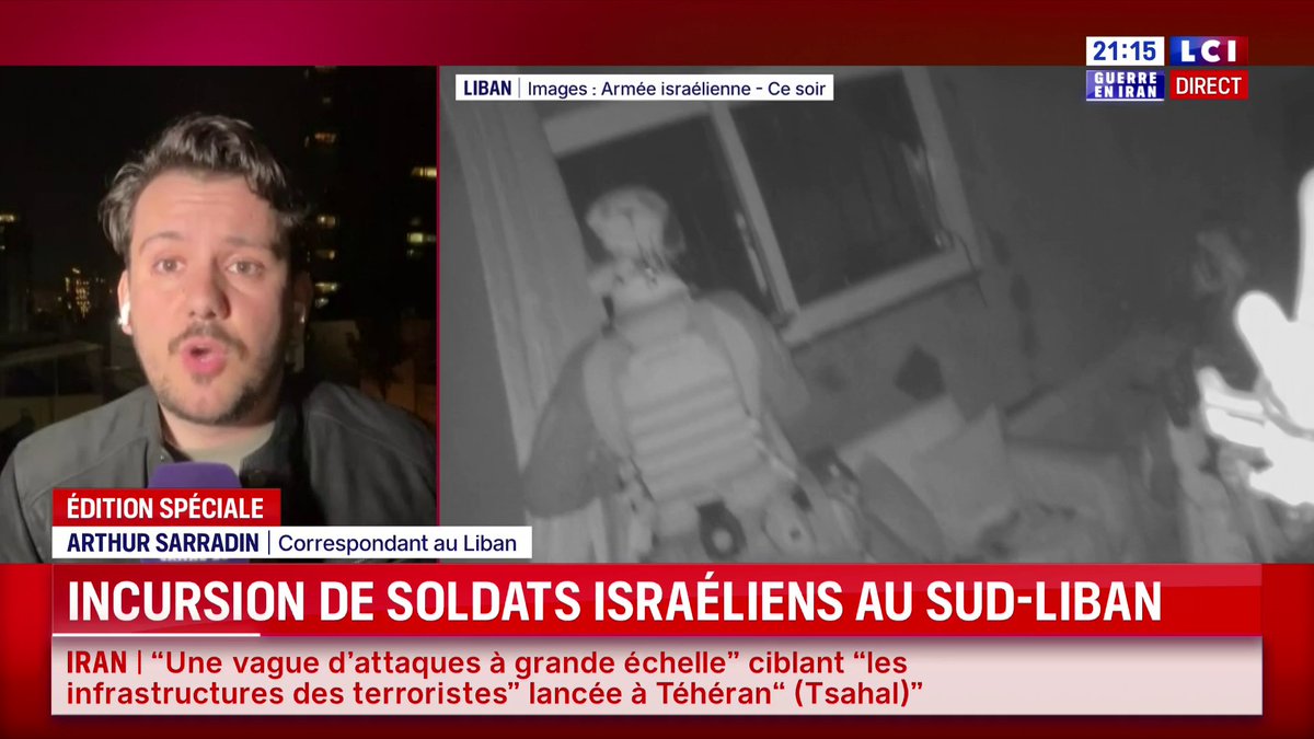 🔴 Incursion de soldats israéliens au Sud-Liban ➡️ Notre correspondant Arthur Sarradin | آرثر سري الدين est au Liban