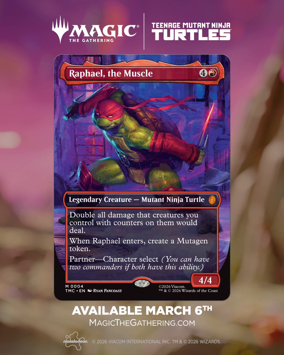 When it’s time to throw down, Raphael is the first one there and the last one to fall. #MTGxTMNT