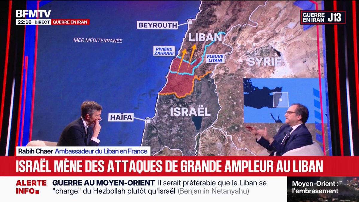 Liban: "Israël est un agresseur", affirme l'ambassadeur du Liban en France