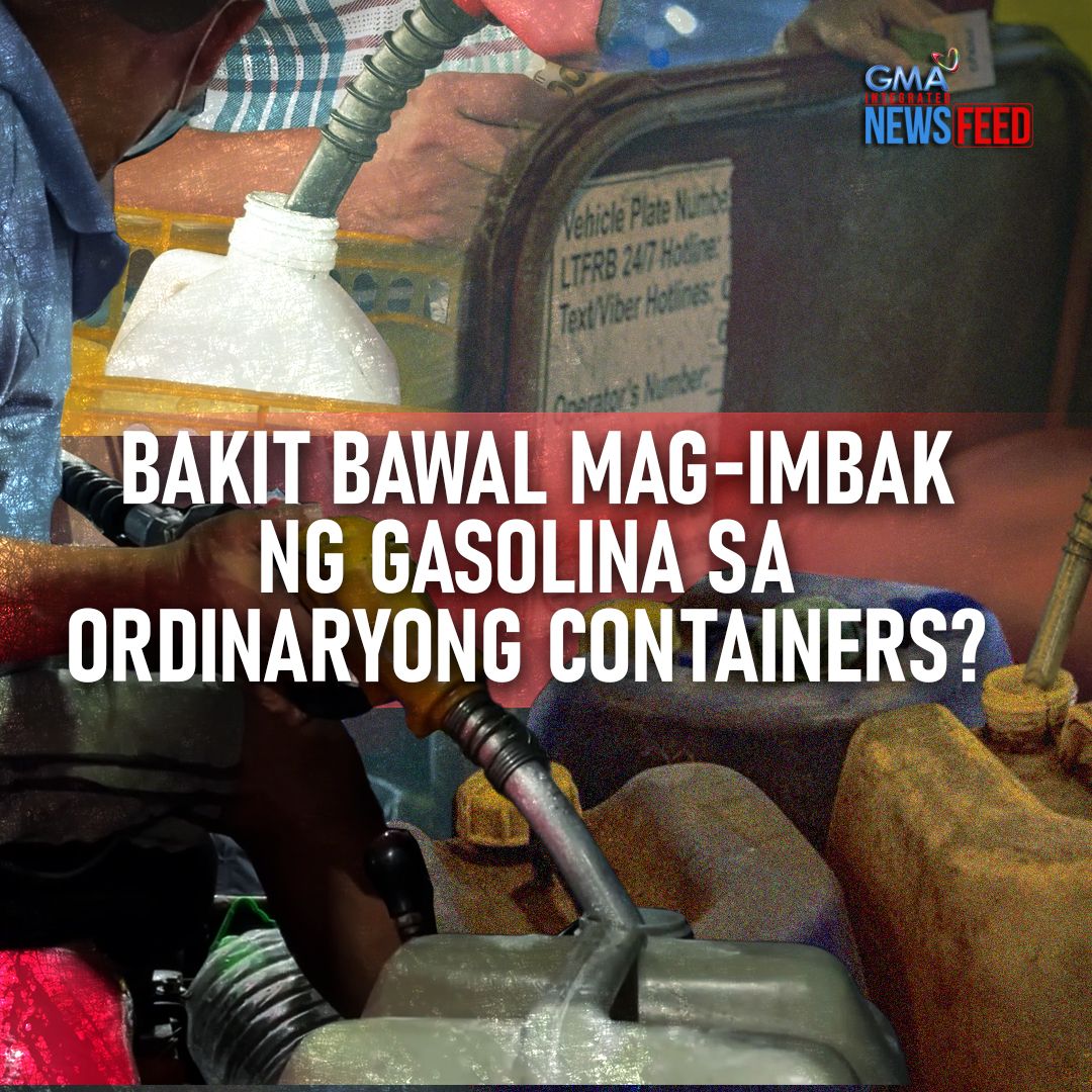Mahal na nga ang produktong petrolyo, nagkakaubusan pa ng supply sa ilang gasolinahan. May mga motorista tuloy na nag-iimbak ng gasolina. Pero bawal gamitin ang ordinaryong sisidlan, ayon sa Department of Energy. Ano nga ba ang containers na pinapayagan at ano ang mga kondisyon para makapagpakarga ng gasolina sa mga ito? Alamin ‘yan sa video.