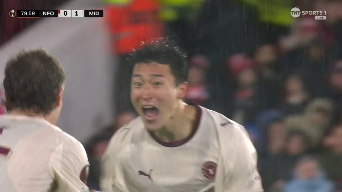 Cho fires Midtjylland into the lead late on against Nottingham Forest 🔥 📺 TNT Sports &amp; discovery+ UK