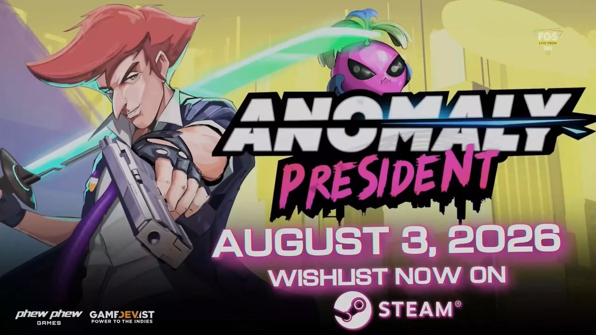 Enis Kirazoğlu ve ekibi Phew Phew Games'in yeni oyunu Anomaly President, 3 Ağustos'ta erken erişim olarak yayınlanacak! 🔥