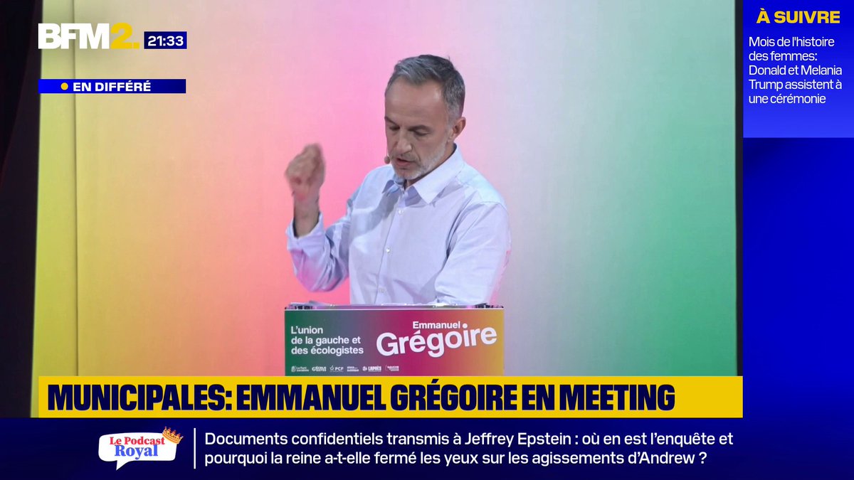 Municipales: Emmanuel Grégoire estime que si Rachida Dati refuse de débattre "c'est parce qu'elle a peur du vote" #BFM2
