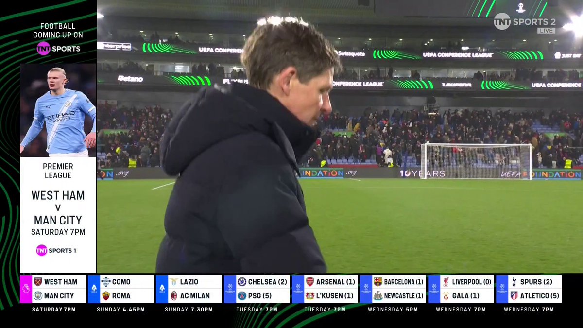 Crystal Palace fans make their feelings known following a goalless draw at home against AEK Larnaca 🤝 📺 TNT Sports & discovery+ UK