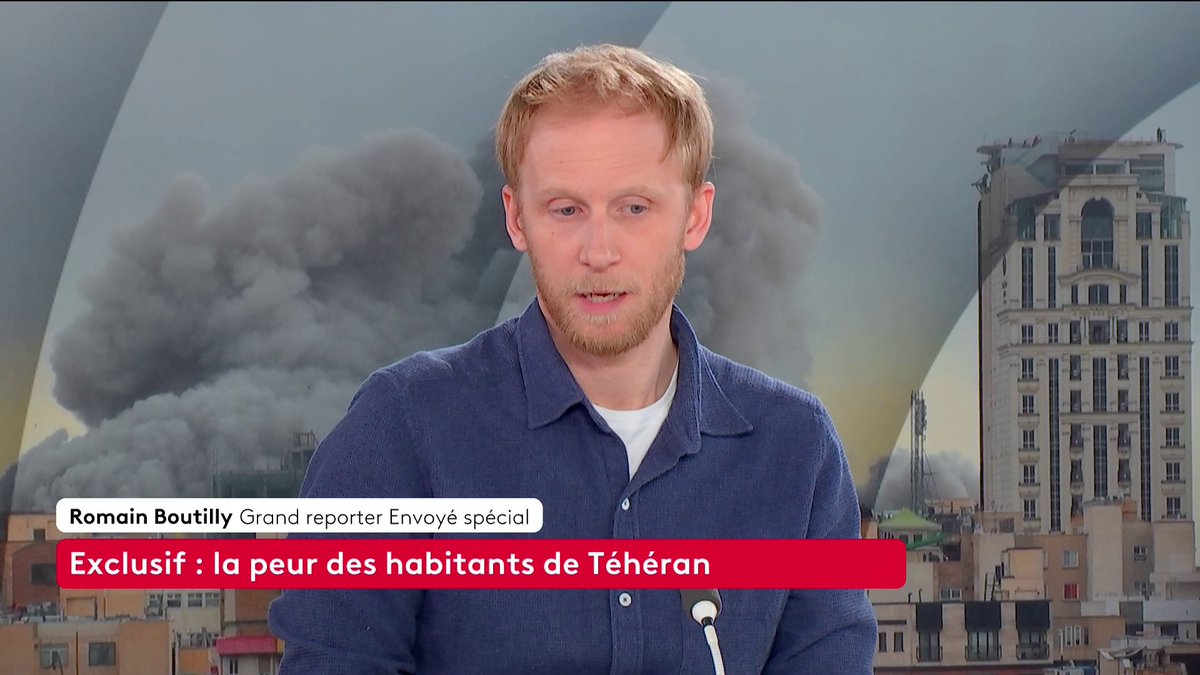 🔴 🗣️ "Il est en train de filmer pour un média étranger, donc il sait que c'est considéré comme un acte de trahison" : le reporter Romain Boutilly raconte les coulisses du reportage qu'il a réalisé avec l'aide de journalistes iraniens. Loïc de La Mornais #SurLeTerrain #Canal16