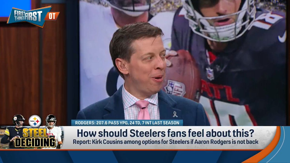 Report: Kirk Cousins among top options for Steelers if Aaron Rodgers is not back. Danny Parkins weighs in: “I’d be furious by it… Kirk Cousins cannot win… We saw him in Atlanta.”