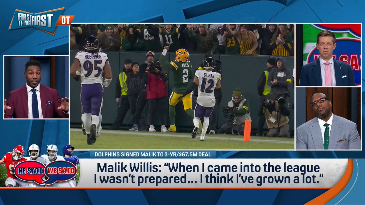 “You will have to be able to separate winning and productivity as it pertains to the Miami Dolphins offense and team." Greg Jennings thinks Malik Willis can quiet the noise around his quarterback play 👀
