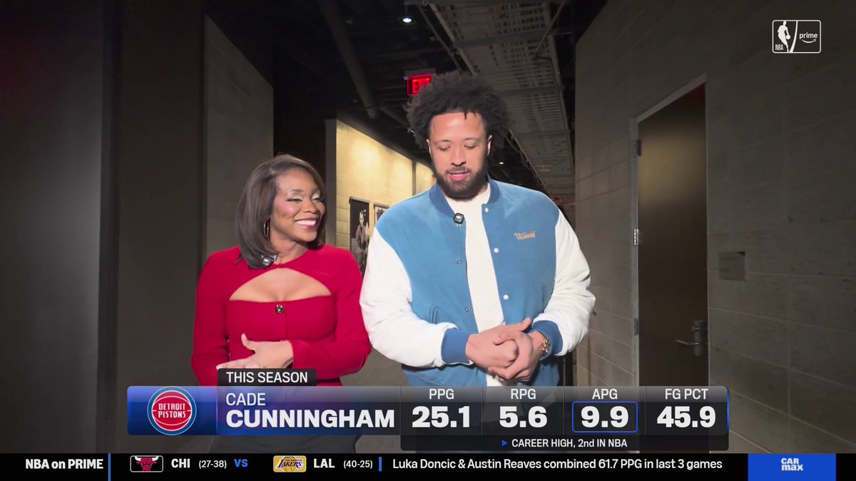 "Just two years ago, bottom of the conference...but we had the mindset of getting to the top." Cade Cunningham tells Kristina Pink that the Pistons want the No. 1 seed for the city ✊