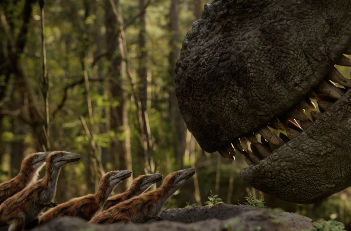 A ferocious killer… but also a devoted mother 🦖 After the hunt, a T. rex returns to her nest to feed her babies, giving them the very best start in life. Working with a large team of scientific consultants, Industrial Light & Magic brought dinosaurs to life not as monsters, but as real animals with complex lives and behaviours. Watch The Dinosaurs on Netflix now.