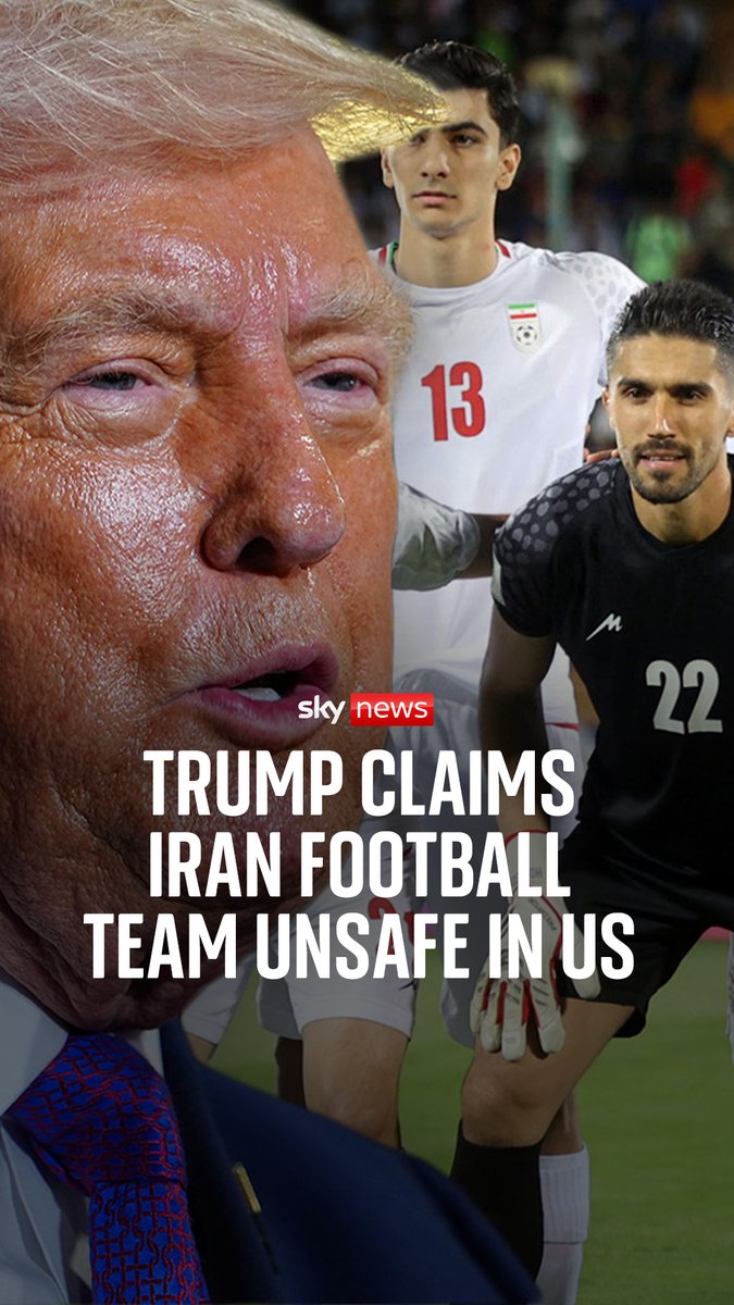 Trump sends an unprecedented message to Iran’s football team ahead of the World Cup. Sky’s Rob Harris explains the importance of his actions just a few weeks away from the FIFA World Cup in Canada, Mexico and the US. Iran latest: