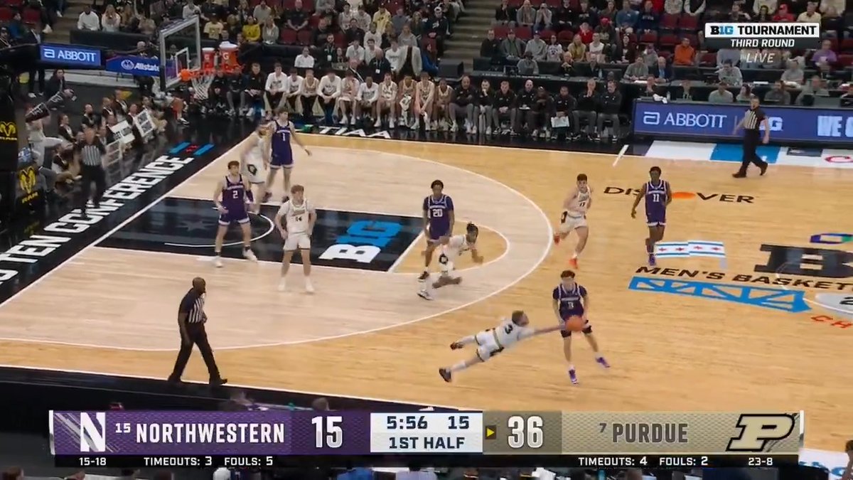 What a play by Braden Smith 🤯 Purdue Men's Basketball 📺: Big Ten Network