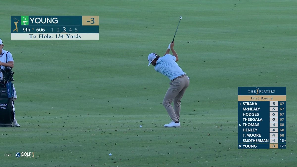 Between the screeching tires, insane golf shot, and Jim Furyk’s reaction, this clip has it all 💀