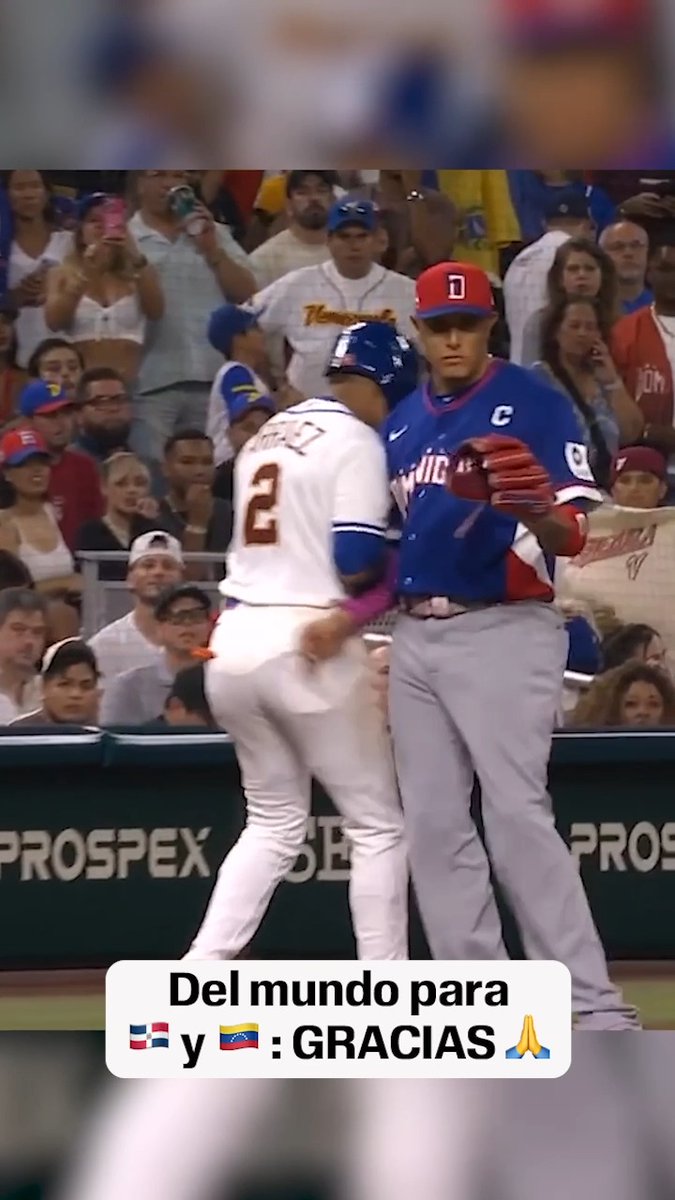 República Dominicana y Venezuela mostrándole al mundo lo que significa jugar con fe, amor y respeto. ❤️🇩🇴🇻🇪🥹