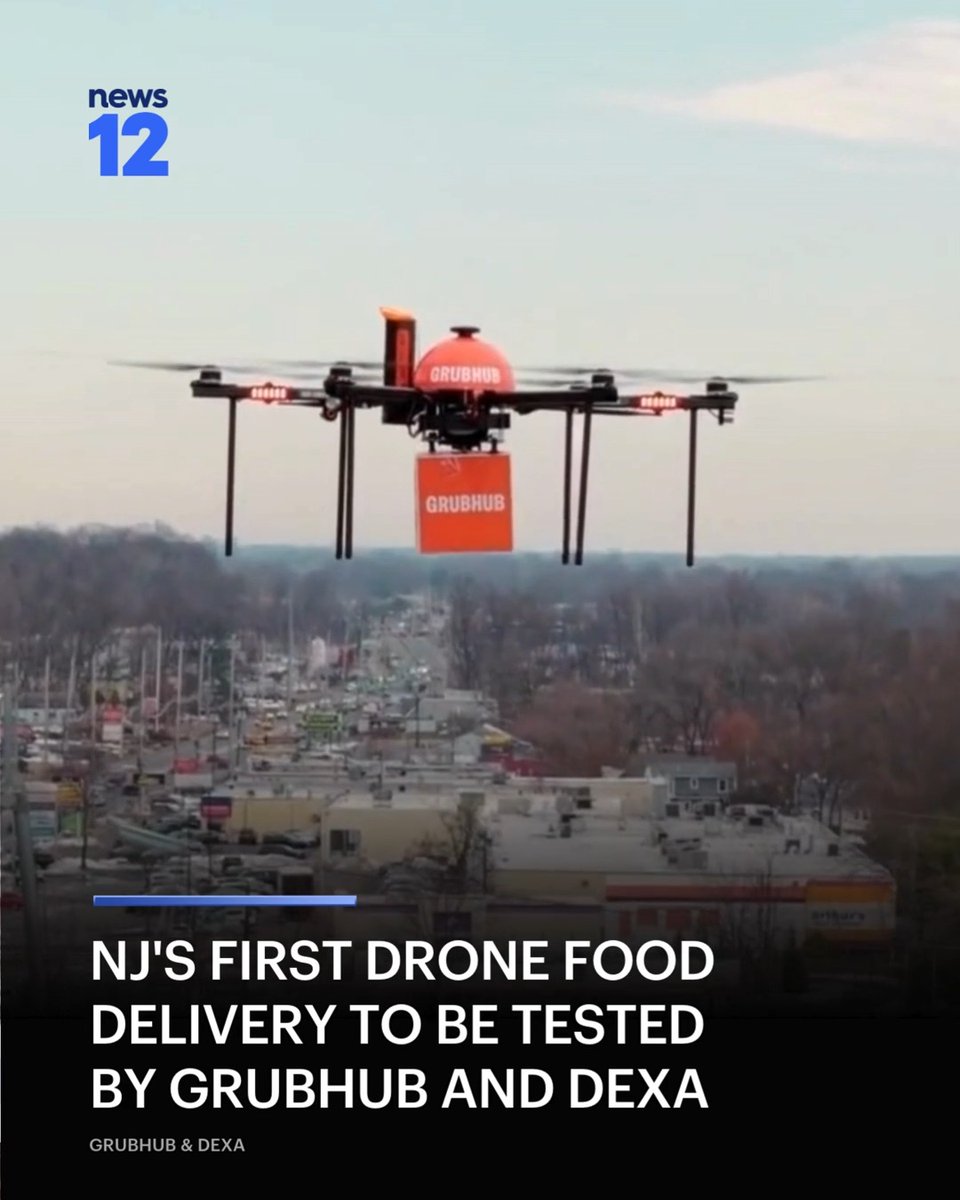 Grubhub announced a new test program with drone delivery company Dexa, offering customers in Green Brook, New Jersey, drone deliveries from Wonder. The service is set to begin on March 18, marking one of the first drone delivery initiatives in the state.