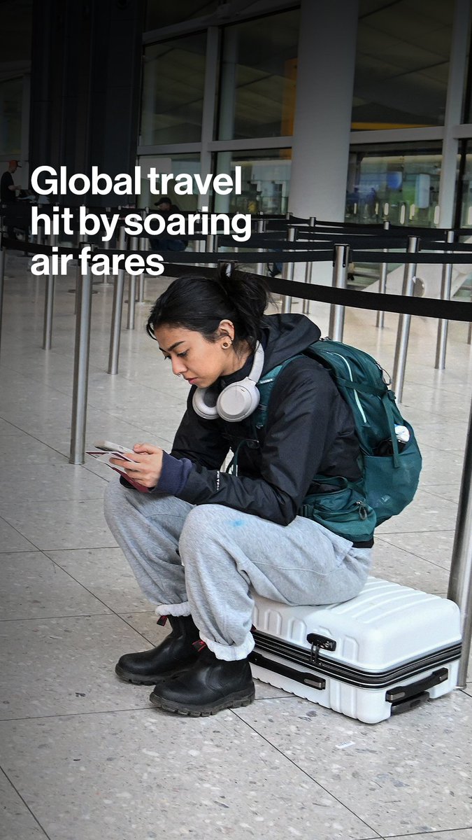 From London to Mumbai, travelers are facing record fares and cancellations. The biggest aviation shock since the pandemic has erased 10% of global capacity, sending prices soaring. K. Oanh Ha explains.