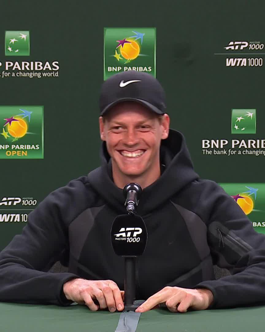 Jannik Grinner 😆 Jannik Sinner #TennisParadise