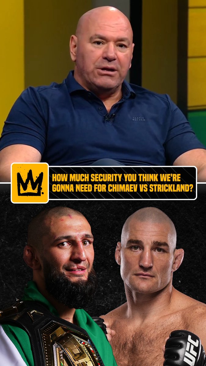 Dana's expanding the security budget in Newark 💵 #UFC328