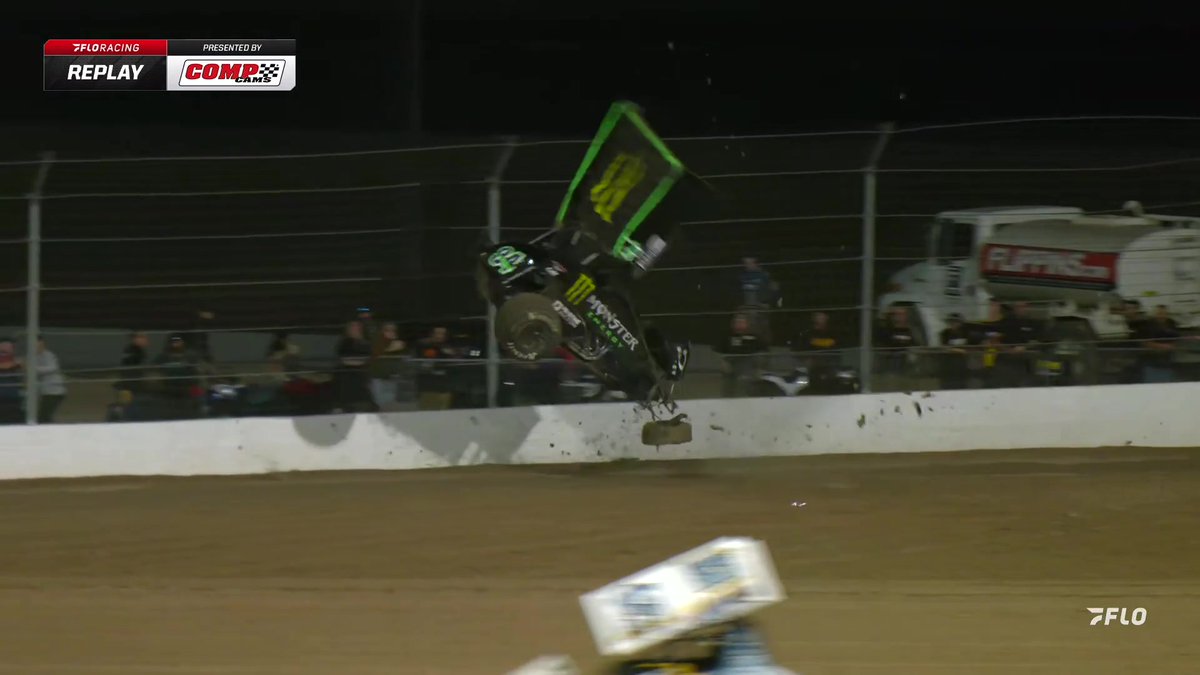 Yikes… That’s certainly not the way that Ty Gibbs wanted to start his weekend at Las Vegas Motor Speedway. That’s a major ride after contact from fellow #NASCAR guy, Corey Day.