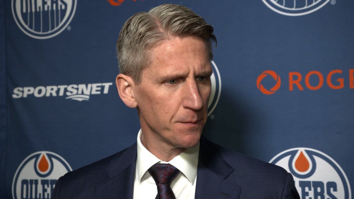 “There was a lot of fire from our leaders & we need that.” Coach Knoblauch shares his thoughts after the #Oilers defeat in Dallas. Enterprise | #LetsGoOilers