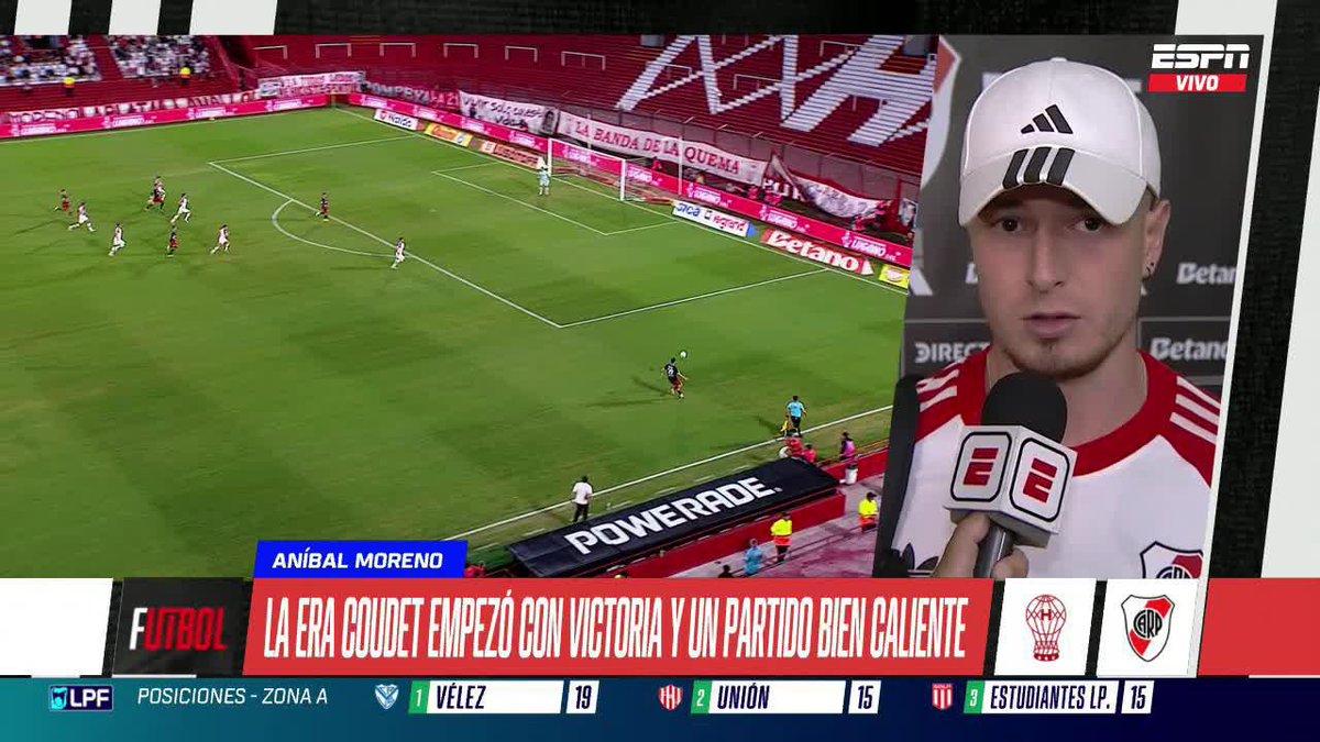 "UN BUEN TÉCNICO. ESTAMOS TRABAJANDO MUY FUERTE... EL ES MUY EXIGIDOR". La palabra de Aníbal Moreno sobre COUDET, luego del debut triunfal del Chacho como entrenador de River. 📺 #DisneyPlus Plan Premium