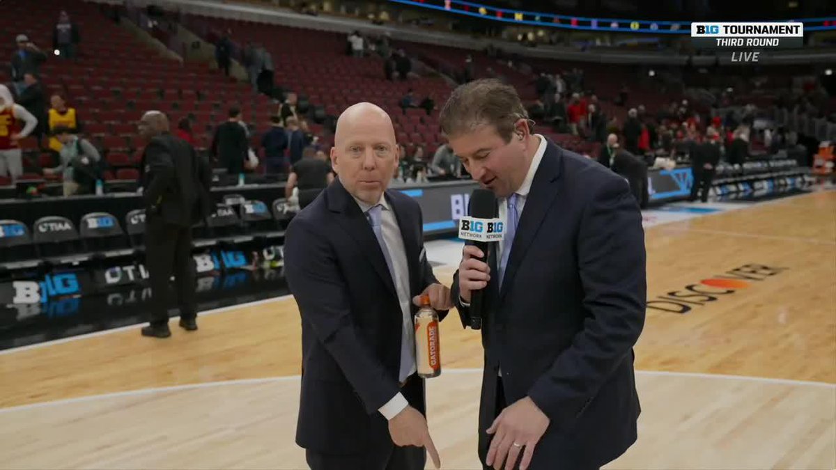 We can't get enough of Mick Cronin's postgame interview with Andy Katz 😆 #B1GMBBT x UCLA Men’s Basketball
