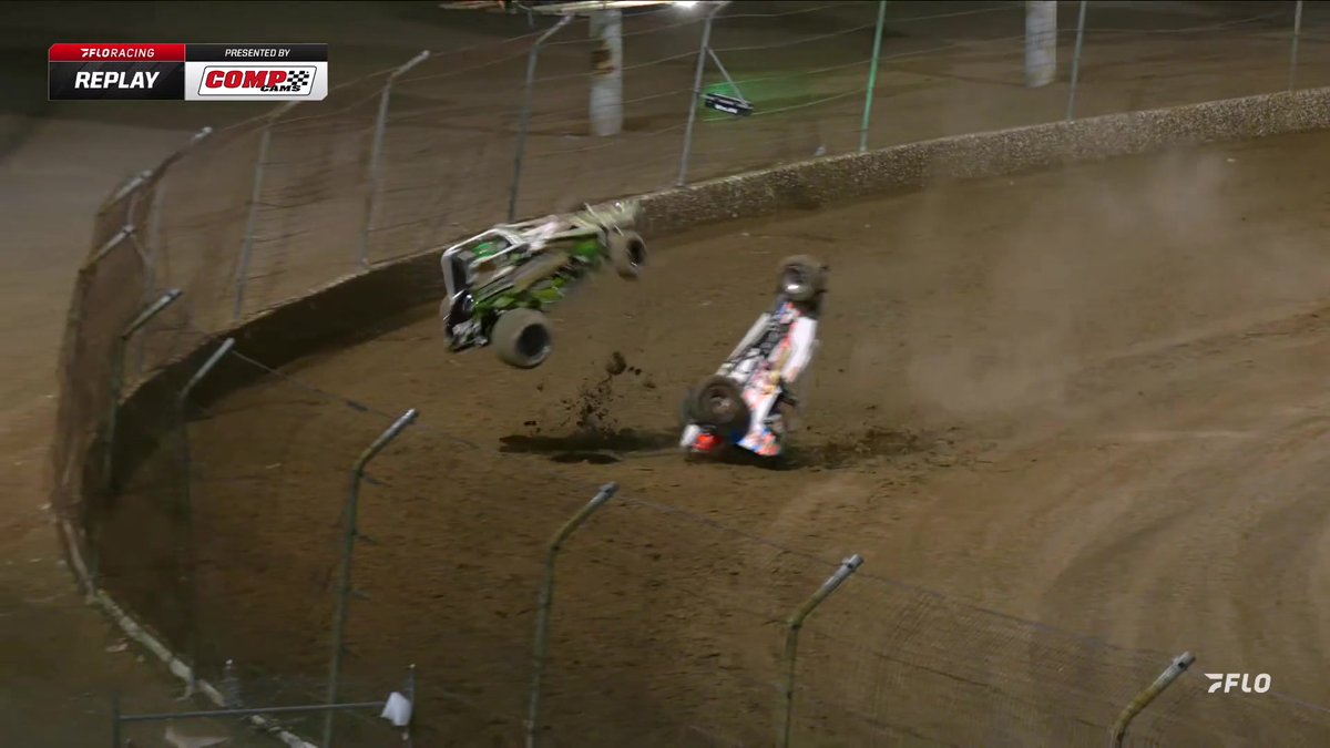 ⚠️ Wild ride in USCS non-wing heat races at Las Vegas Motor Speedway