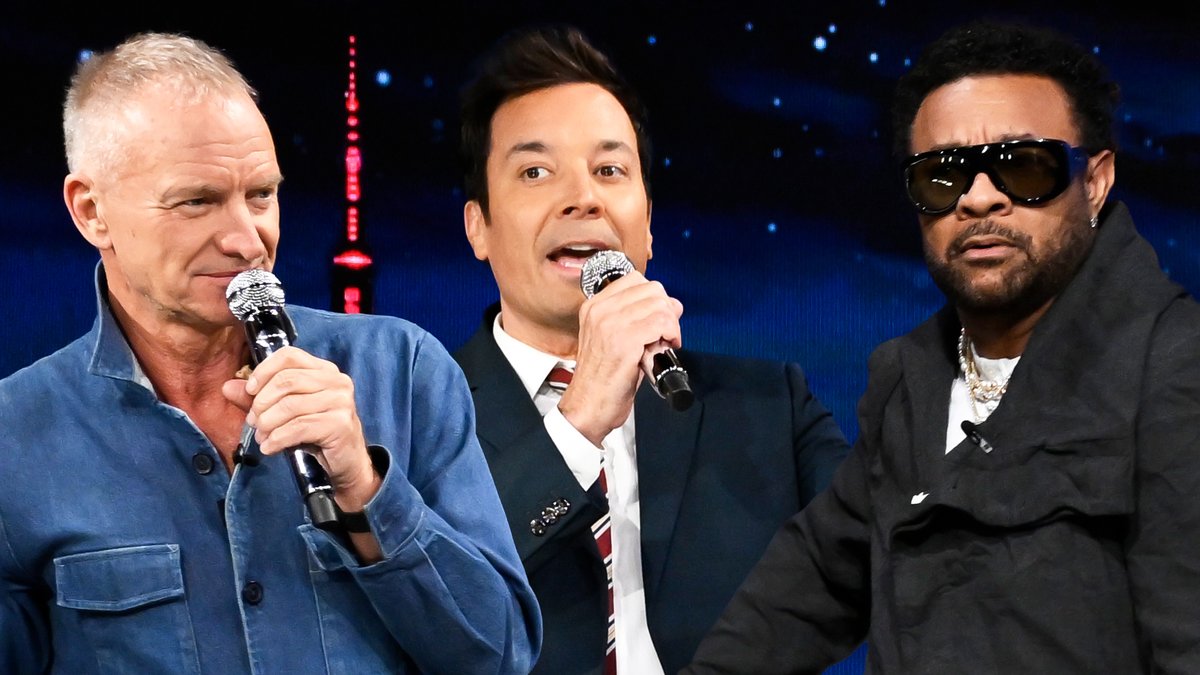 Shaggy crashes Sting’s interview to sing “It Wasn’t Me” 🎤 #FallonTonight