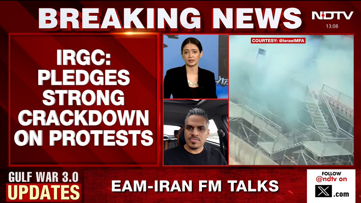 🔴#BREAKING | External Affairs Minister Dr S Jaishankar speaks to Iranian counterpart Abbas Araghchi NDTV's Aditya Raj Kaul joins @VedikaS with more details